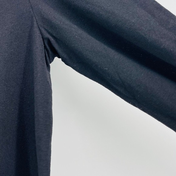 HUE Long Sleeve Crewneck Whimsical Penguin BE YOU TIFUL Beautiful T-Shirt Size M - Picture 6 of 7